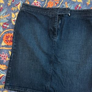 Dark Wash Denim Skirt